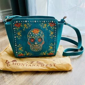 Montana West Sugar Skull Day of the Dead handbag